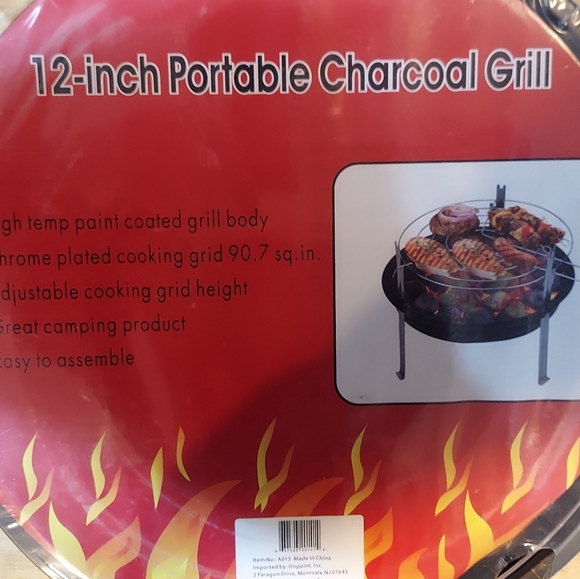 NEW BBQ CHEF 12" PORTABLE TABLETOP CHARCOAL GRILL FOR CAMPING, HIKING & MORE - Picture 5 of 5